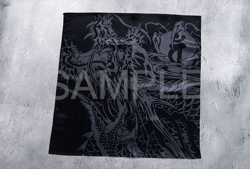 【マンガート ビームスコラボ】ハンカチ 黒